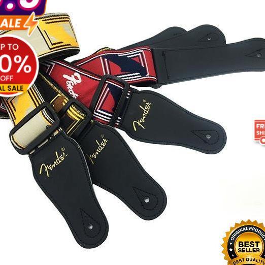 Strap Gitar Fender / Sabuk Gitar Elektrik Akustik Original Import