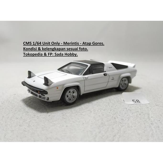 DIECAST CMS LAMBORGHINI SILHOUTTE PUTIH 1/64 LOOSE MIX99