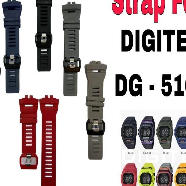Strap Jam Tangan Digitec Dg 5169 / Dg-5169T / Dg5169T / Dg5169 /  Dg 5169T Tali Digitec Rubber