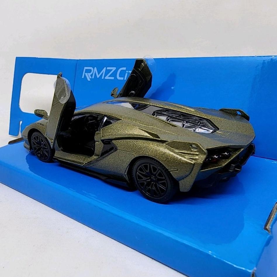 Diecast Lamborghini Sian Fkp 37 Rmz City 1:39 Mainan Pesawat Balap