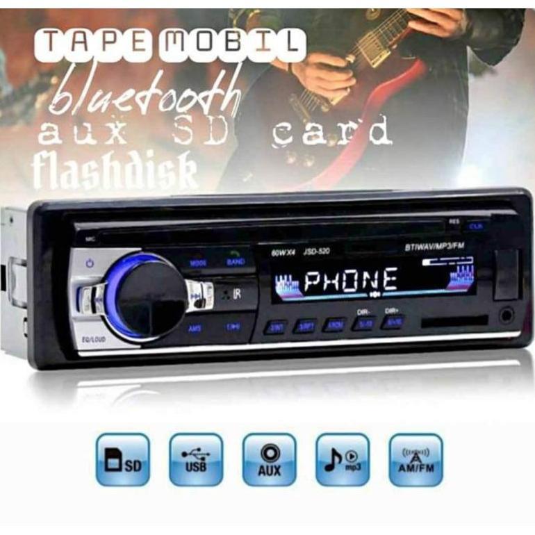 Zeepin Tape audio mobil bluetooth car MP3 / single din / Tape Mobil / Head unit / lagu / musik / amp