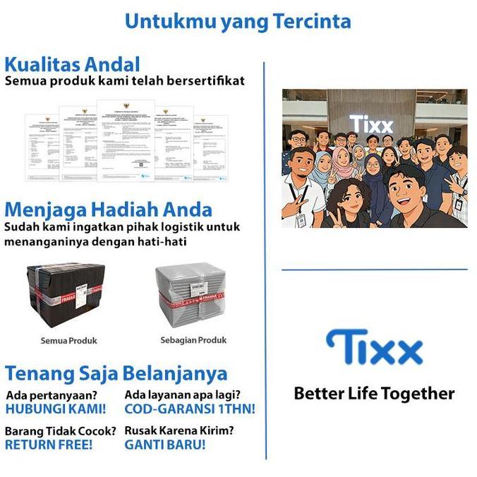 TIXX Vacuum Cleaner 18L Stainless 3in1 Wet and Dry Daya Hisap Kuat 25000Pa Low Watt 500W Blower Jepa