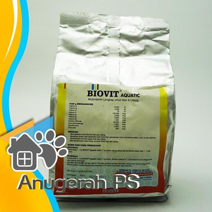 Fisheat- Biovit Sanbe Vitamin Untuk Ikan Dosis Tinggi 500 Gram