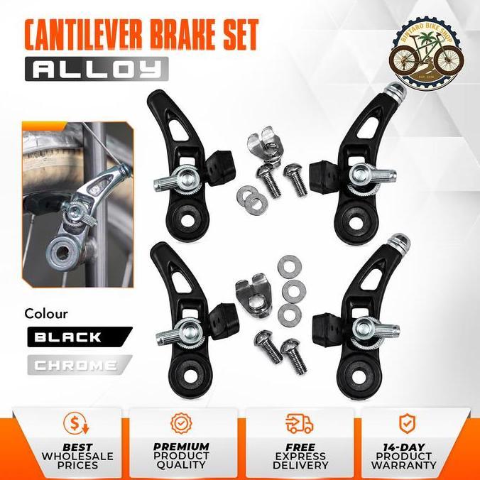 Cantilever Brake Caliper Set Rem Cantilever Sepeda Front & Rear Sepeda Gunung MTB Federal Furly DLL