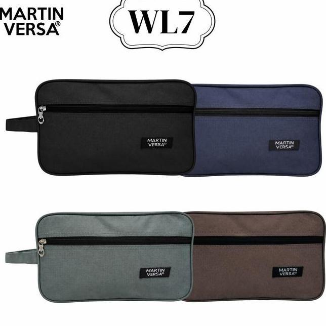 Martinversa Wl7 Pouch Kosmetik Unisex Pria Wanita Kanvas Nylon
