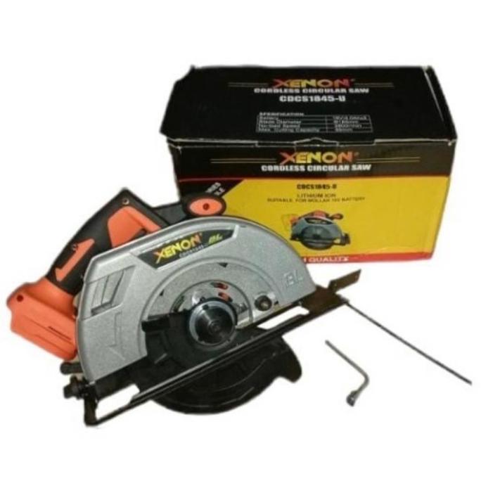 xenon cdcs 1845 u cordless circular saw Mesin potong kayu unit only