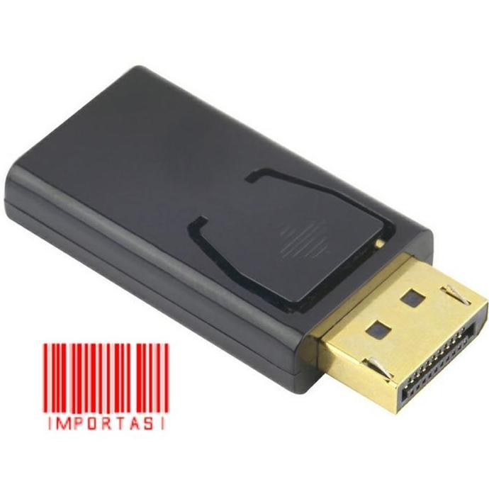 Nyui- Adapter Converter Display Port Male To Hdmi Female Port 1080 Laptop