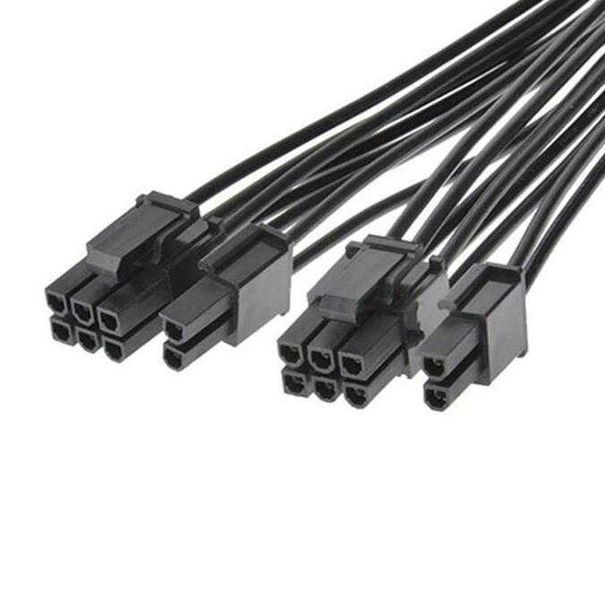 Cale- Kabel Vga 8 Pin Female To Dual 8 Pin Pcie (6+2) Male Black Edition