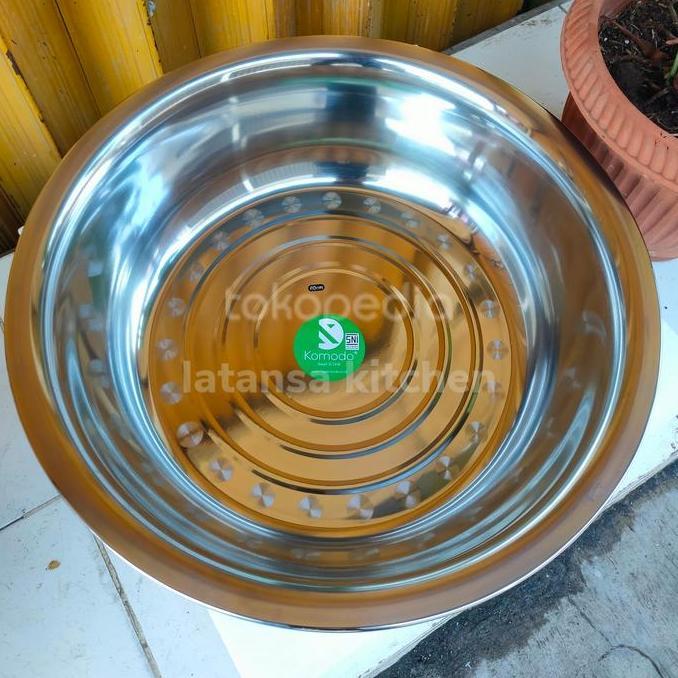 Komodo Baskom Stainless Steel 50cm Baskom Besar Stainless 50 Cm