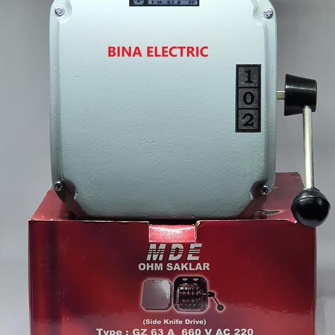 Promo Ohm Saklar MDE GZ 4P 63A Side Drive / COS MDE GZ 4 Phase 63 Ampere Diskon