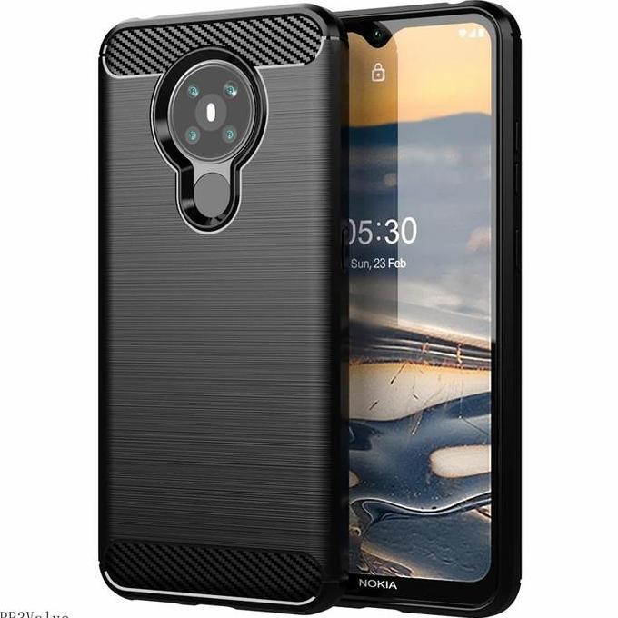 NokiaCASE NOKIA 5.3 SLIM ARMOR RUGGED CARBON FIBER ANTI SHOCKPROOF Aksesoris Handphone