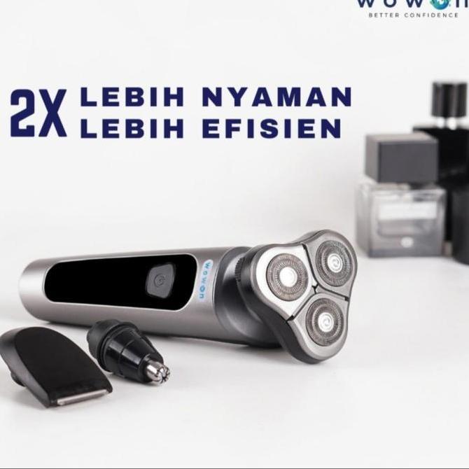 Alat Cukur Kumis Jenggot Elektrik Wowon 4 in 1 Pro Shaver - Waterproof
