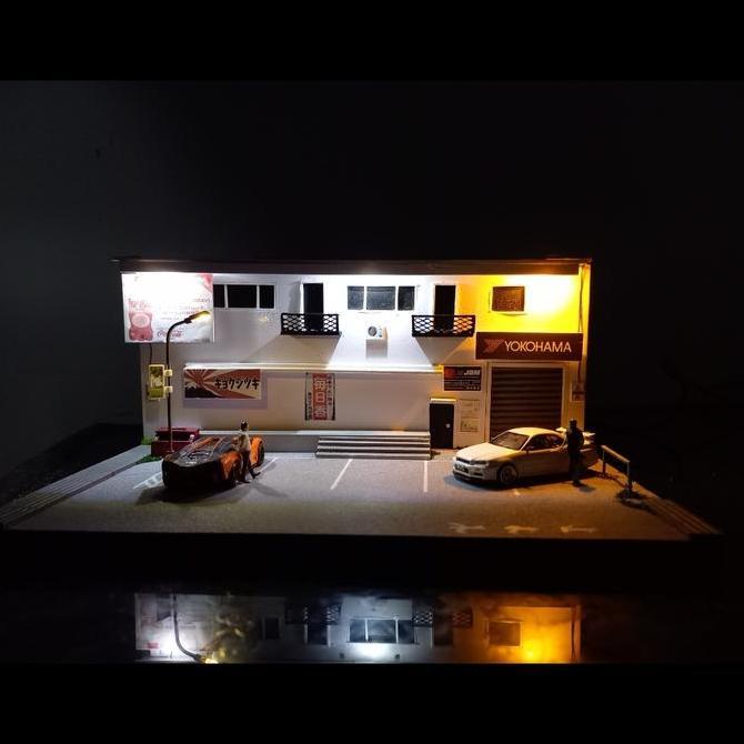 diorama hotwheels parkir