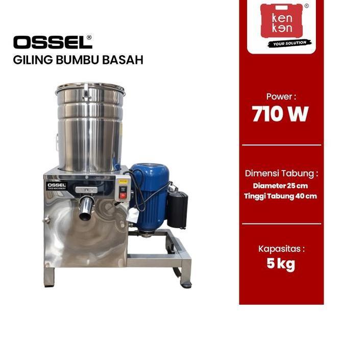 PREMIUM / Mesin Giling Bumbu Basah Gilingan Bumbu Basah Kapasitas 5 Kg Stainless Steel