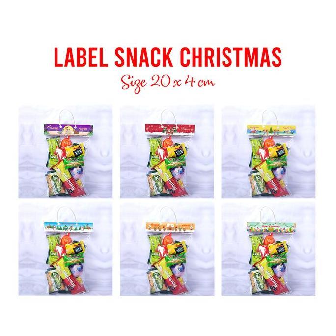 best produk] Label Snack Plastik Bingkisan Parsel Christmas Natal Souvenir Gereja