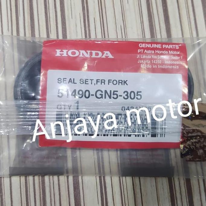 Seal sil shock depan Grand Supra, Beat, Vario, original Honda