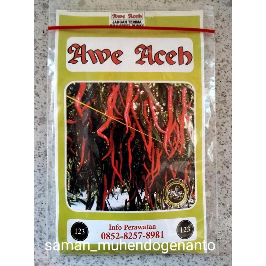 Promo Benih Cabe Merah Keriting Awe Aceh 10 Gram - Cmk Awe Aceh - Bibit Cabe Awe Aceh Cod