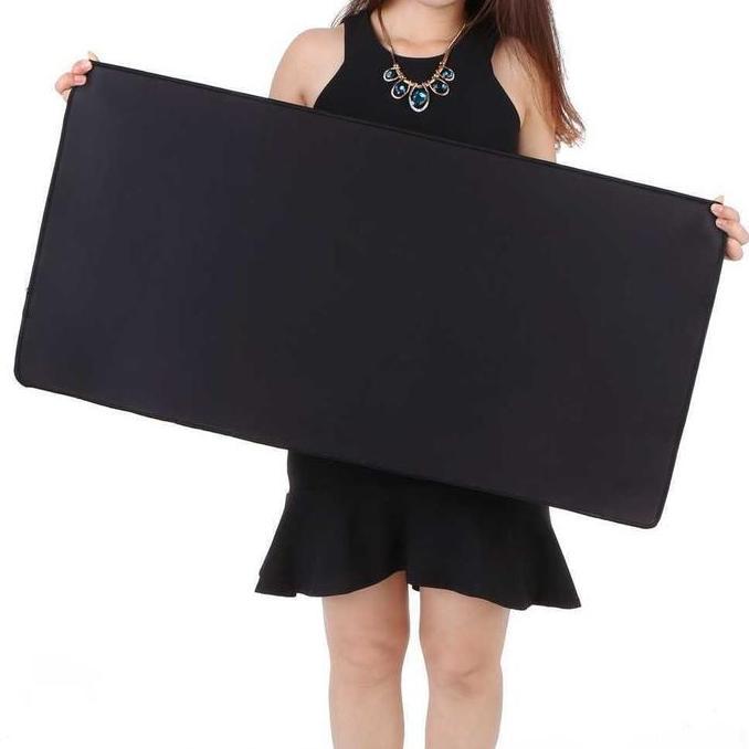DE43 - COD Alas Mouse Pad  Mousepad Komputer Laptop Gaming XL Besar Lebar Panjang Warna Hitam Polos 