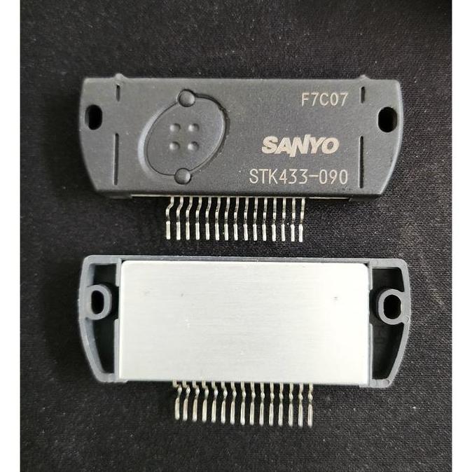 BEJ27 IC STK 433-090 DUAL CHANNEL HYBRID IC 80W + 80W ORIGINAL UNTUK AMPLIFIER POLYTRON
