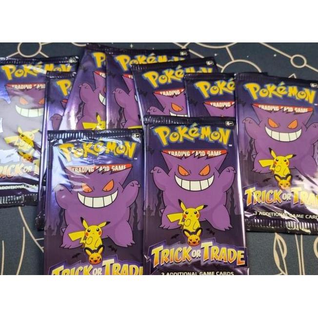 2 Pokemon English Tri Or Trade Hallowen Edition Rare Sealed Pa