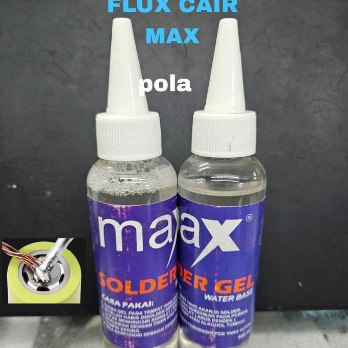 POLA FLUX CAIR FLUX SOLDER STAINLESS STEEL BATERAI NIKEL KUNINGAN TEMBAGA BESI BEARING SOLDER