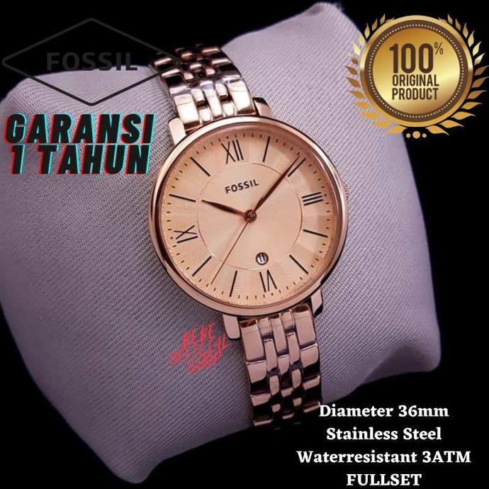 Best Seller [ORIGINAL] Jam Tangan Wanita Fossil ES3435 Rosegold Original Berkualitas 100% original