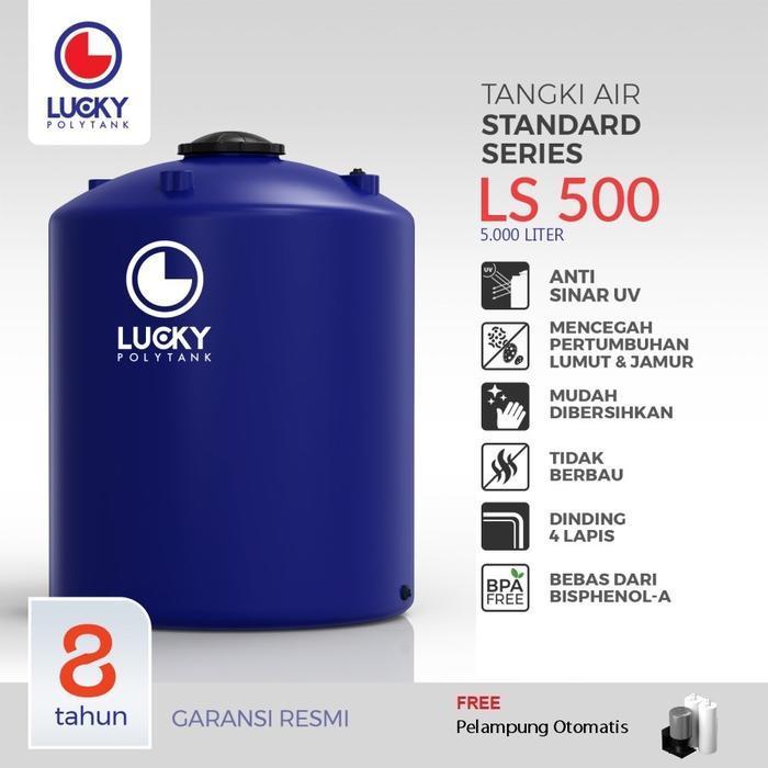 Tangki Air / Tandon / Toren Lucky Polytank 5000 Liter Original Dan Terpercaya