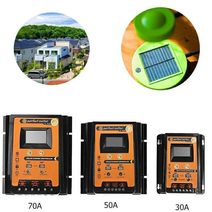 Mppt 70A 12V/24V Solar Panel Surya Solar Control Charger Solar Cell