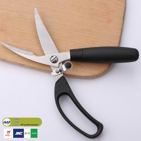 Set- Gunting Dapur Serbaguna Gunting Ikan Tulang Ayam Daging Buah Daun Ltz