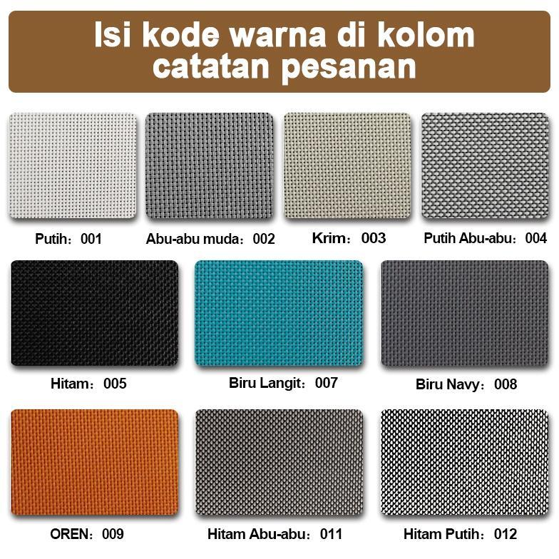 Roller Blind Outdoor Kekuatan Tinggi Tirai Gulung Outdoor Tahan Hujan Tirai Outdoor Anti Air