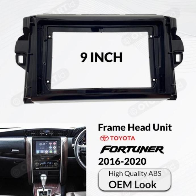 Frame Android Fortuner Head Unit 9 Inch Android Toyota Fortuner 2016 Terbaru