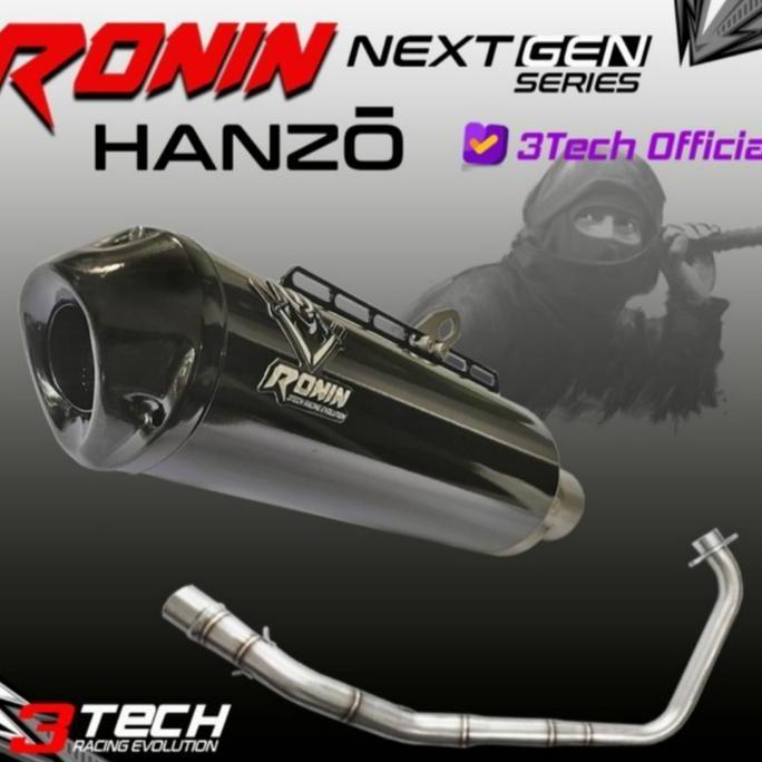 // KNALPOT RACING 3 SUARA 3TECH NEXTGEN RONIN HANZO FULLSET ORIGINAL *