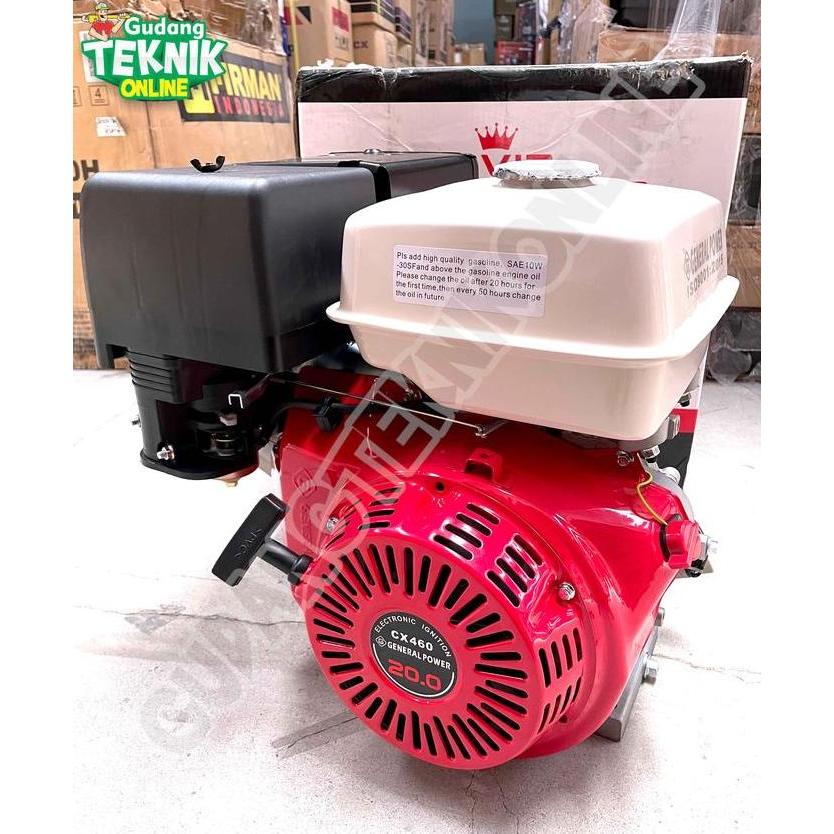 SHAANCIU Engine Penggerak 20HP GENERAL CX460 4 Tak / Mesin Penggerak Bensin Gasoline Engine Ketintin