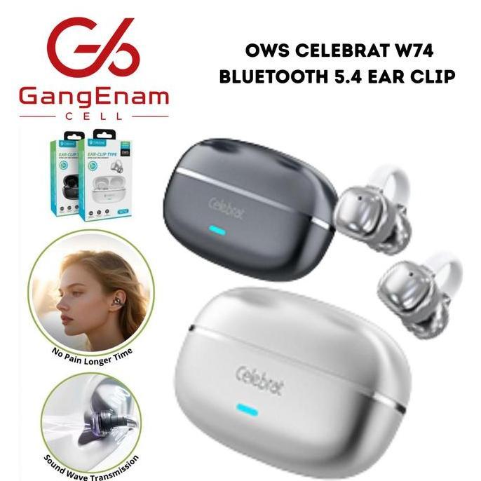ESWANE OWS Celebrat W74 Bluetooth 5.4 Ear Clip Wireless with Directional Sound Tech Premium