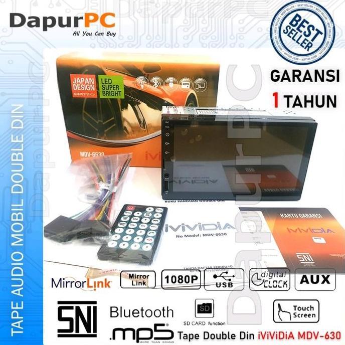 Head Unit Mirrorlink Tv Mobil Double Din Dhd-8113 High Quality