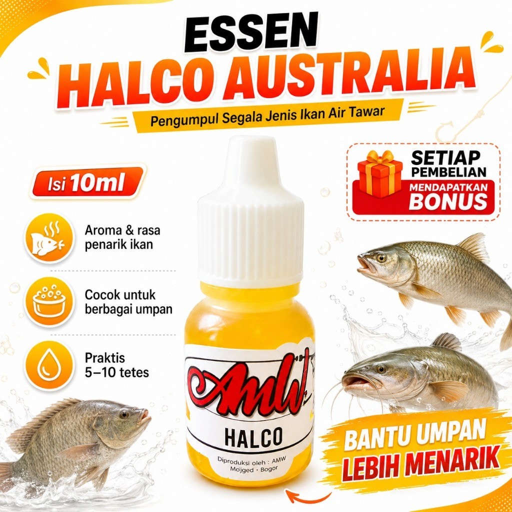Essen HALCO AUSTRALIA Pengumpul Segala jenis ikan air tawar 10ml