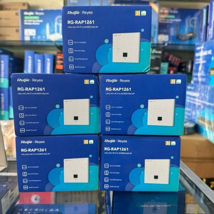 TERBARU - RUIJIE REYEE RG-RAP1261 Wi-Fi 6 AX3000 Ultra Thin Wall Plate Access Point