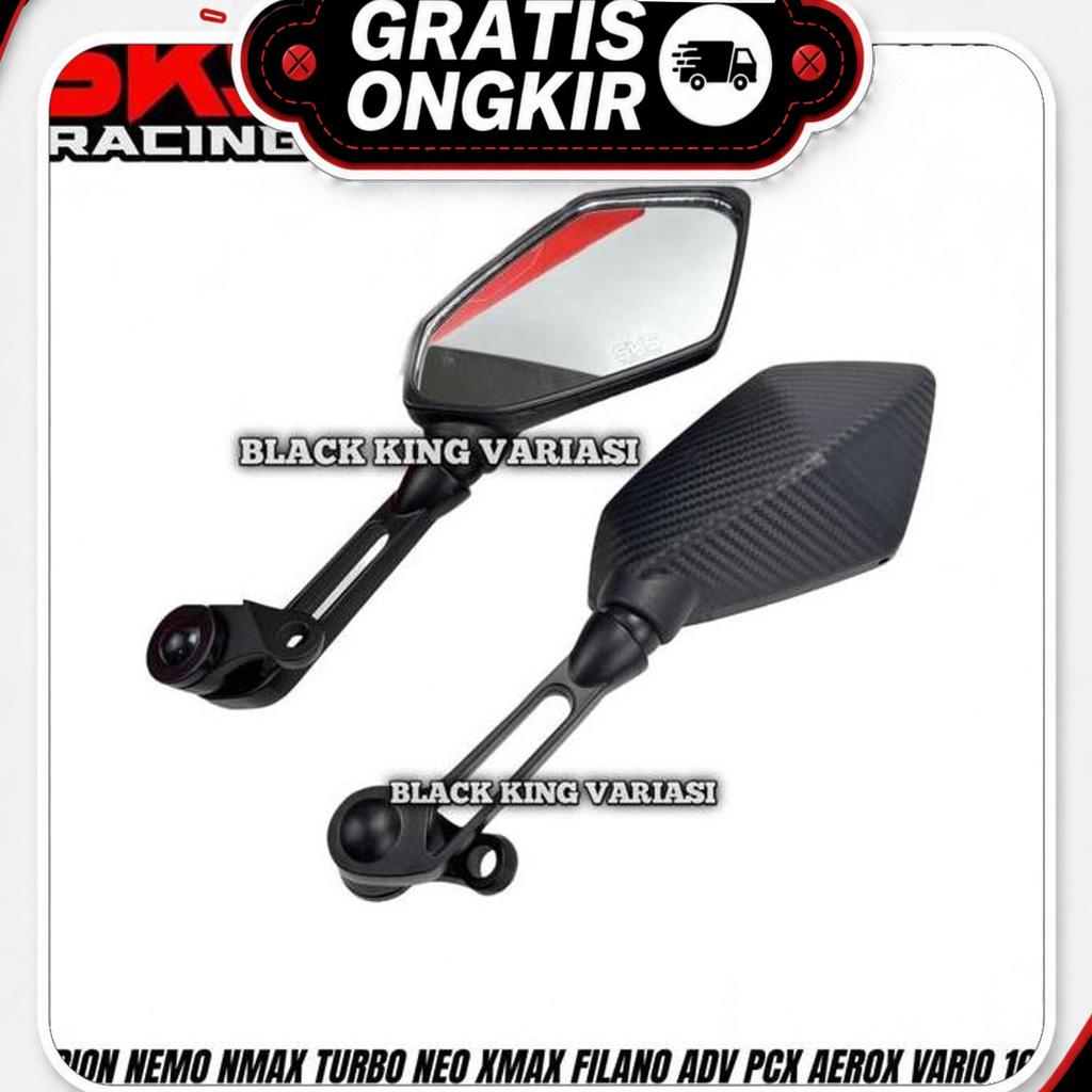 Spion Ducati Vario Carbon Spion Nemo Ducati Vario Universal Spion Nmax Aerox Pcx Beat Mio Scoopy Vix
