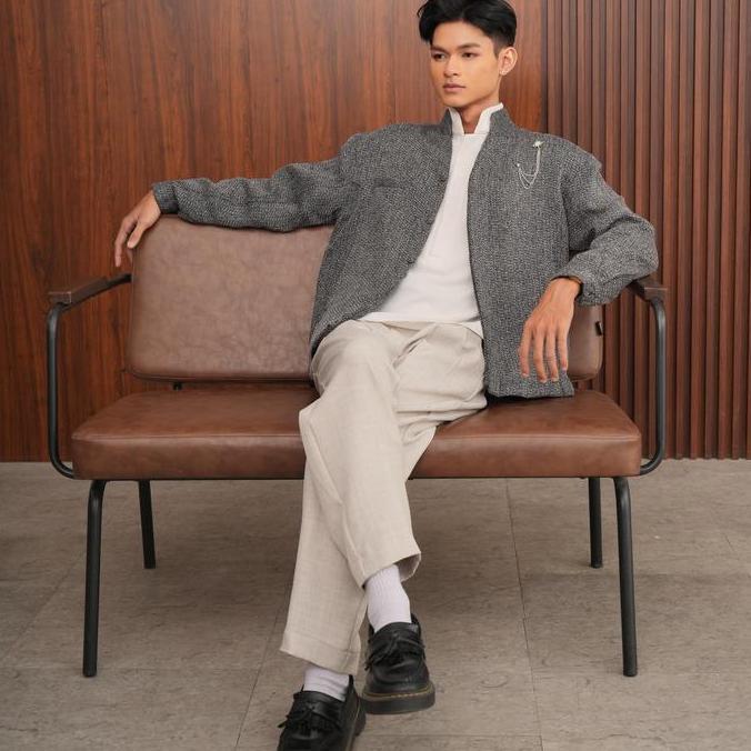 HANEUM - Raden Outer - Jaket Beskap BOXY Pria Formal Casual