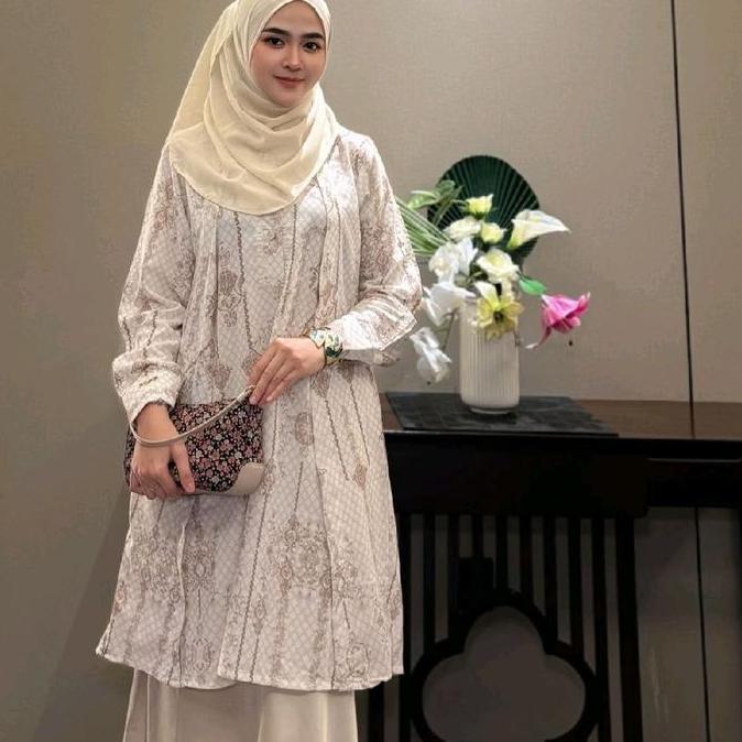 PREMIUM / Tunik Ethnix Printed Silk Premium | Long Tunik