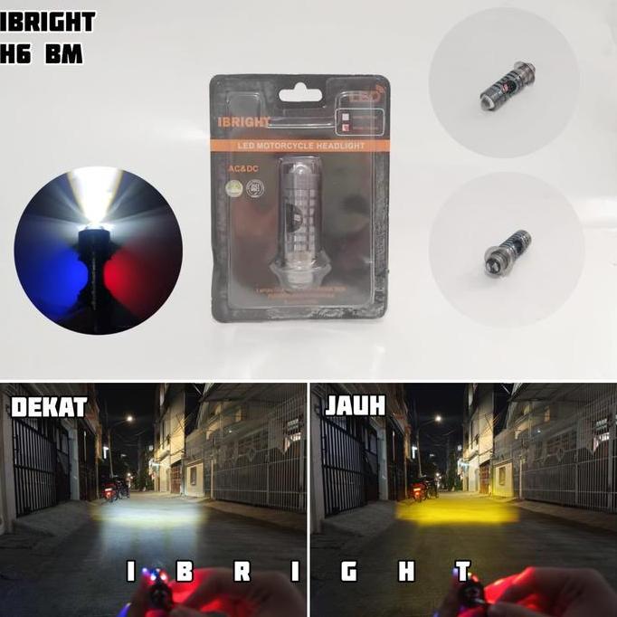 DE126 - IBRIGHT H6 BM - Lampu Utama H6 LED