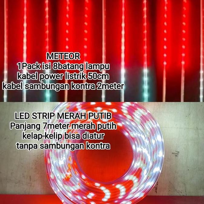 PREMIUM / lampu led 17 agustus merah putih lampu hias agustusan led agustusan