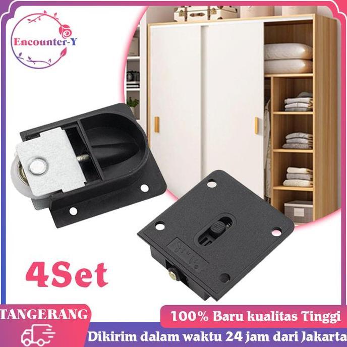 YUTUSAKA Roda Lemari Geser Roda Pintu Lemari Geser Sliding Roda Lemari Sliding