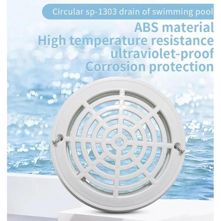 VIOVYS Cover Maindrain Kolam Renang 8 Inch Swimming Pool Drain Bottom Main Pool Drain Cover Replacem