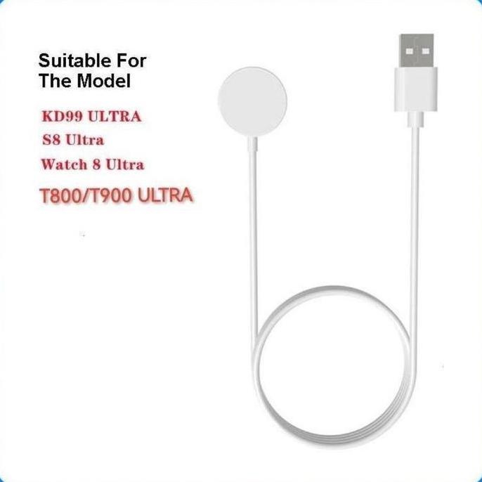 Dext- Kabel Charger Wireless Smarttch T800 Ultra/ T900 Ultra/ T8 Ultra/ I8 Ultra