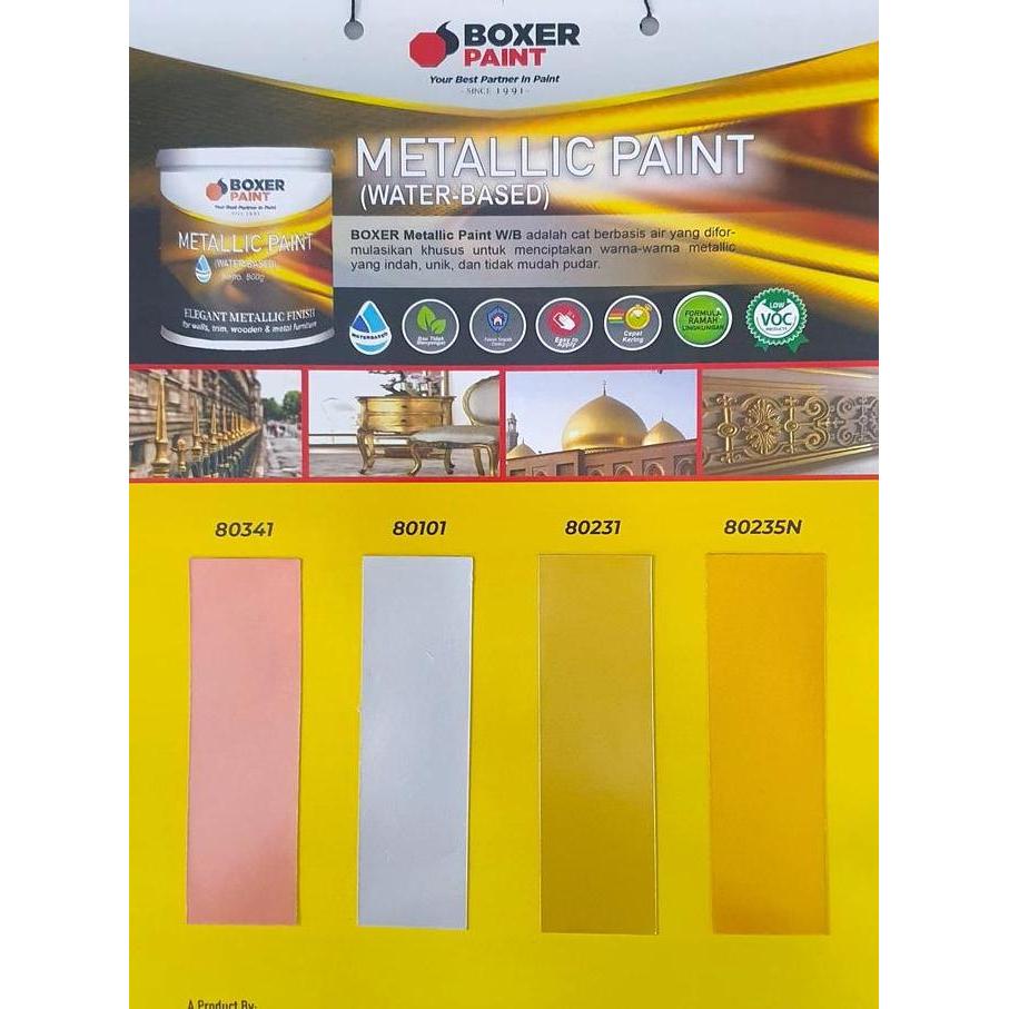 Cat Air Poster Metalik BOXER Metallic Paint WB (500g)
