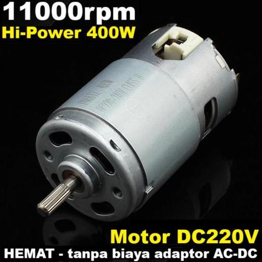 Dinamo High Power 400W Speed 11000rpm 220V-240V DC Motor DIY Mini Grinder Mesin Bor Gerinda MI99