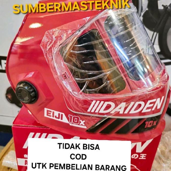 KEDOK LAS OTOMATIS DAIDEN EIJI 10 X TOPENG LAS HELMET AUTODARK DAIDEN EIJI 10X