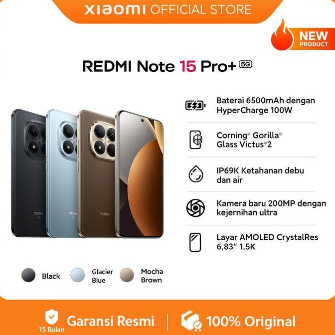 Xiaomi Redmi Note 15 Pro+ 5G (8/256 GB) (12/512 GB) [Xiaomi Official Store]
