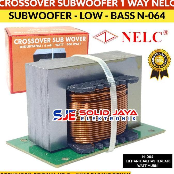 CROSSOVER SUBWOOFER CROSSOVER PASIF SUB 1 WAY LOW BASS NELC N-196 TERBAIK